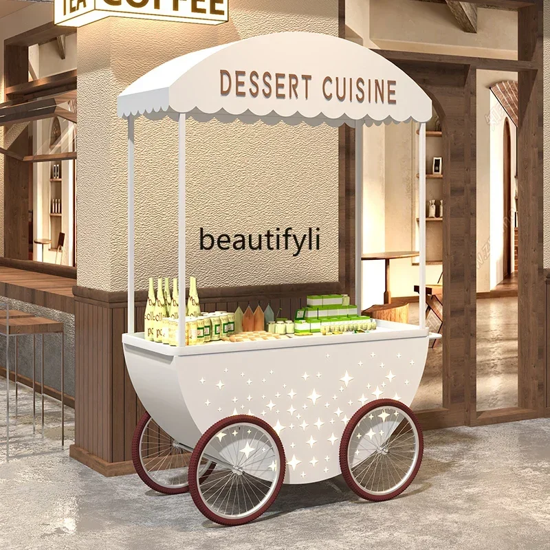

YH5 Outdoor stall car night market movable promotion shopping mall brand store Meichen cart
