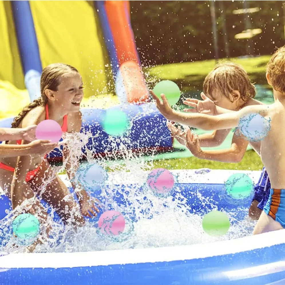 Reusable Water Balloons Toys Quick Fill Sealing Water Bomb for Summer Games Children's Adults Outdoor Activities Toy Gifts