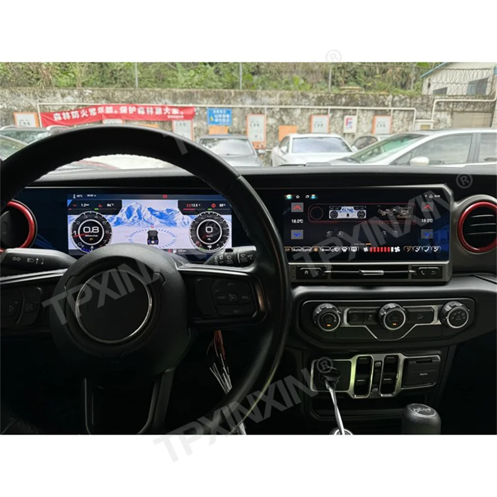 The Latest Digital Cluster For Jeep Wrangler JL Gladiator 2018-2023 Car Radio Multimedia Player GPS Navigation CarPlay Head Unit