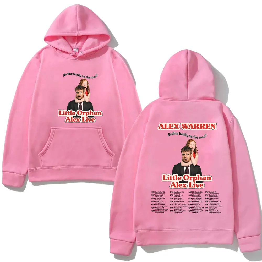 Little Orphan Alex Live2026 هوديي 2025 جديد عالي الجودة Alex Warren الصوف البلوز الموقع مع مقنعين مريح