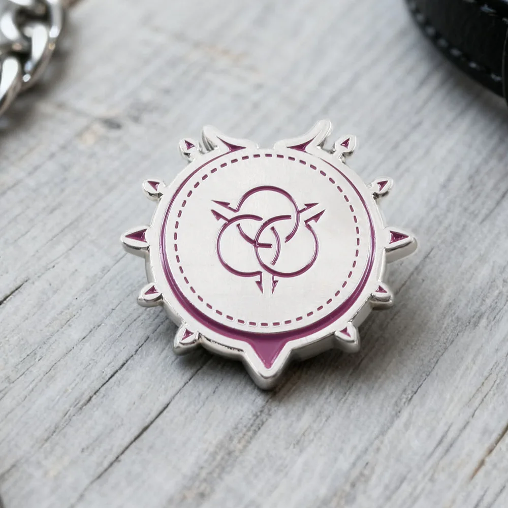 The Rising of The Shield Hero Raphtaria Tattoo-Muster-Abzeichen, klassische Anime-Charakter-Derivate, Brosche, Dekoration – Detail 4