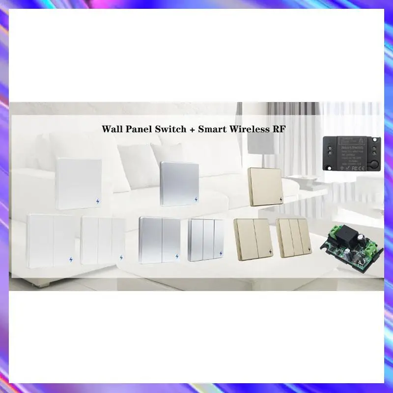 

A24U 433Mhz 220V Lamp Wireless Remote Control Switch ON/OFF Remote Control Receiver Transmitter For Led Lights Bulb DIY