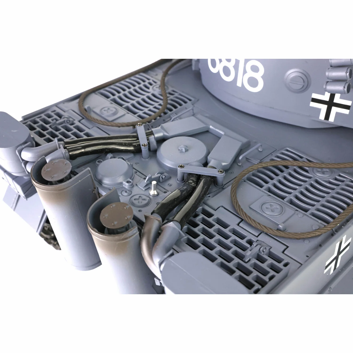 Maßgeschneidertes Heng Long 1/16 RC Panzer Tiger I Funkgesteuertes Auto 2,4 GHz 360 °   Turret Barrel Recoil Boy Toys