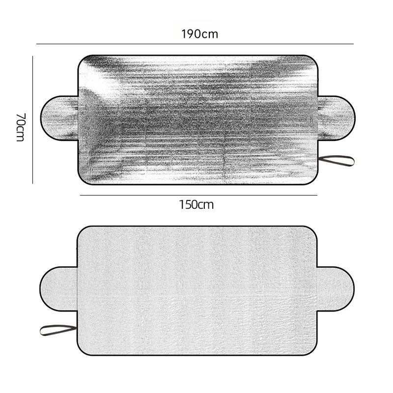 غطاء ثلج عالمي للزجاج الأمامي للسيارة - واقي من المطر والثلج الصقيع لمعظم السيارات وسيارات الدفع الرباعي، قطعة واحدة من درع الزجاج الأمامي للسيارات #4
