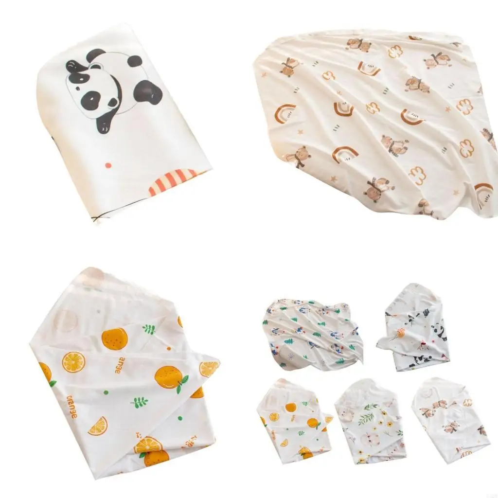54DF Babyhandtuch-Baumwollwickel, stark saugfähig, Kleinkinder, Neugeborene, Wickeldecke, Empfangsdecke