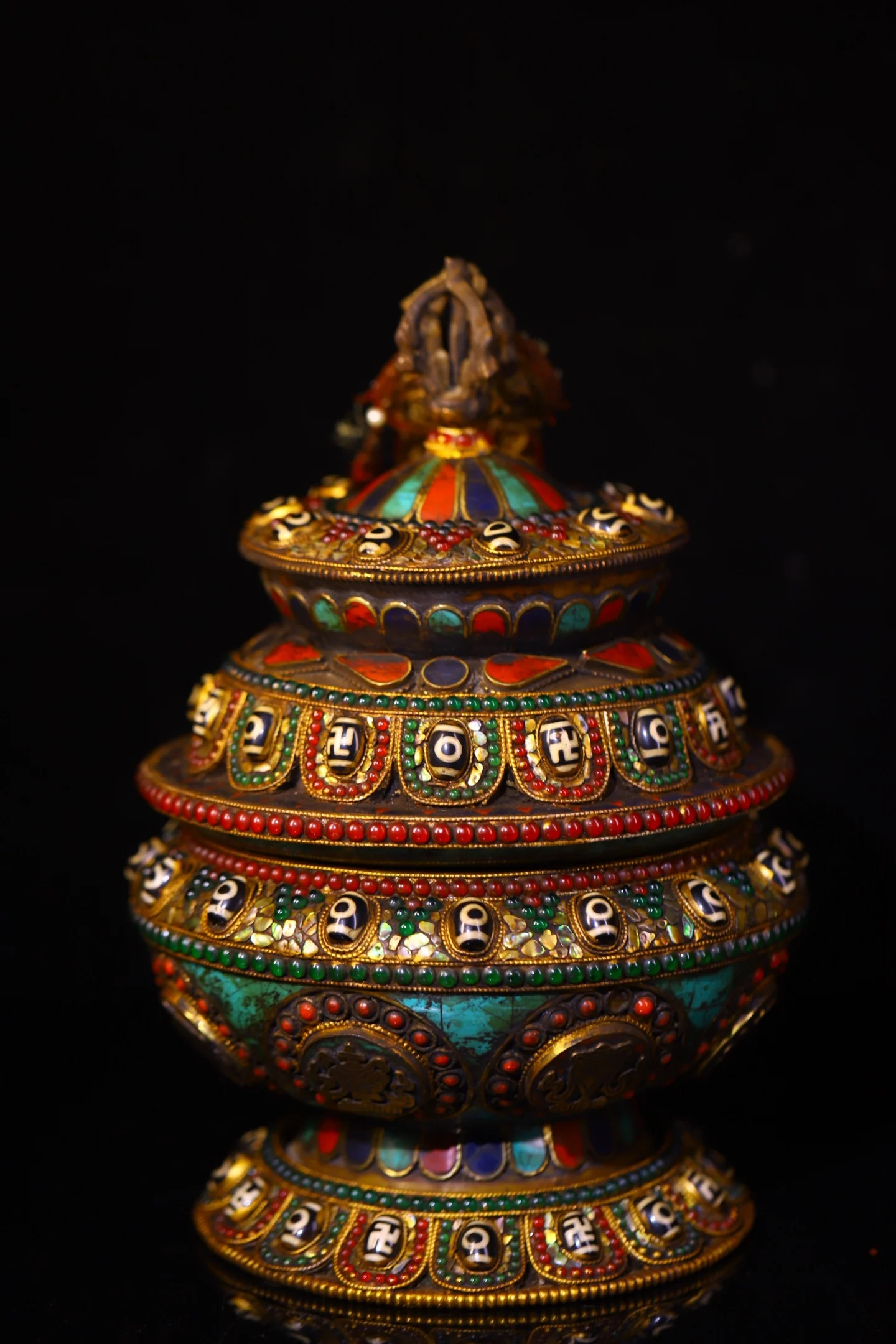 10"Tibetan Temple C…
