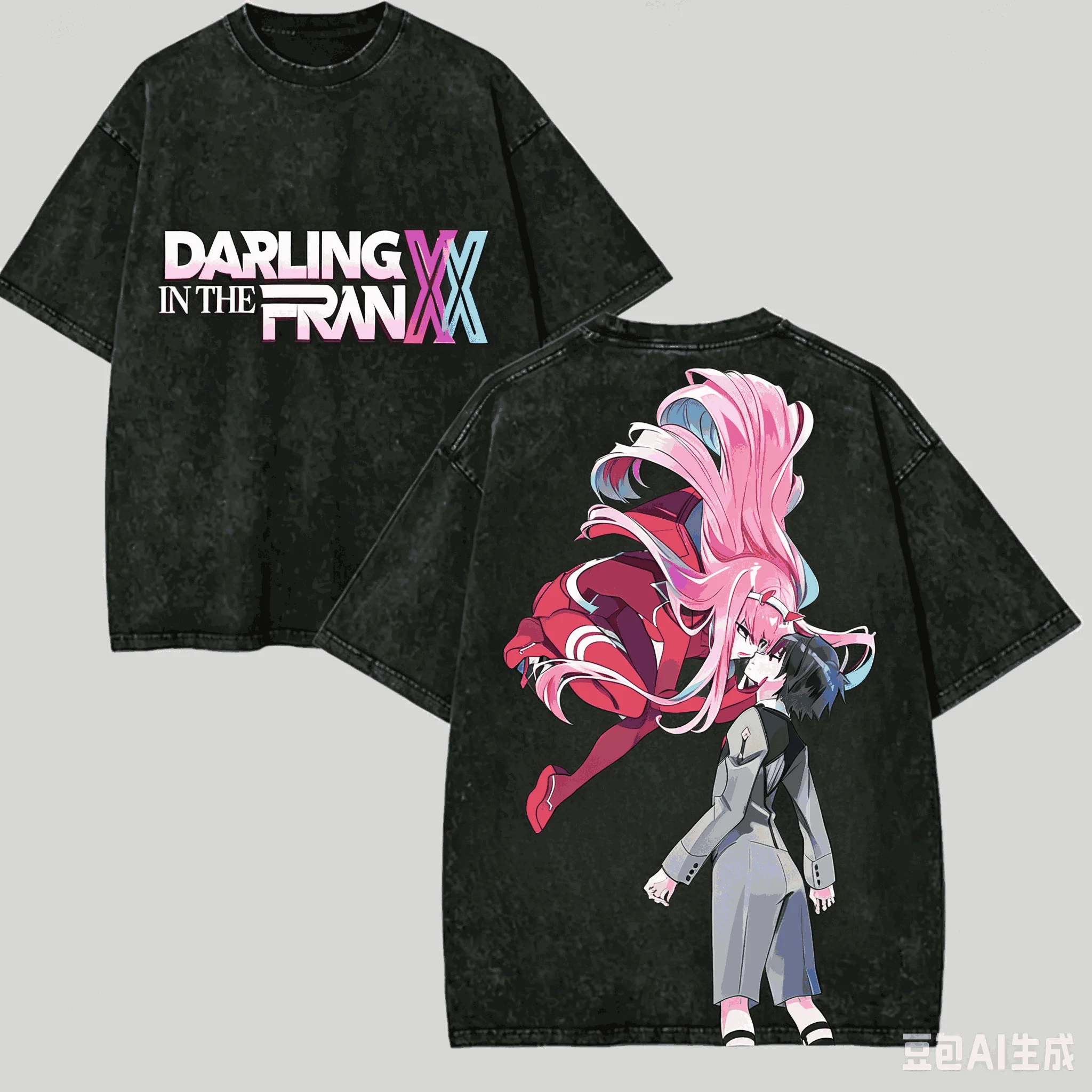 Vintage Fashion Model - DARLING in the FRANXX Washed T