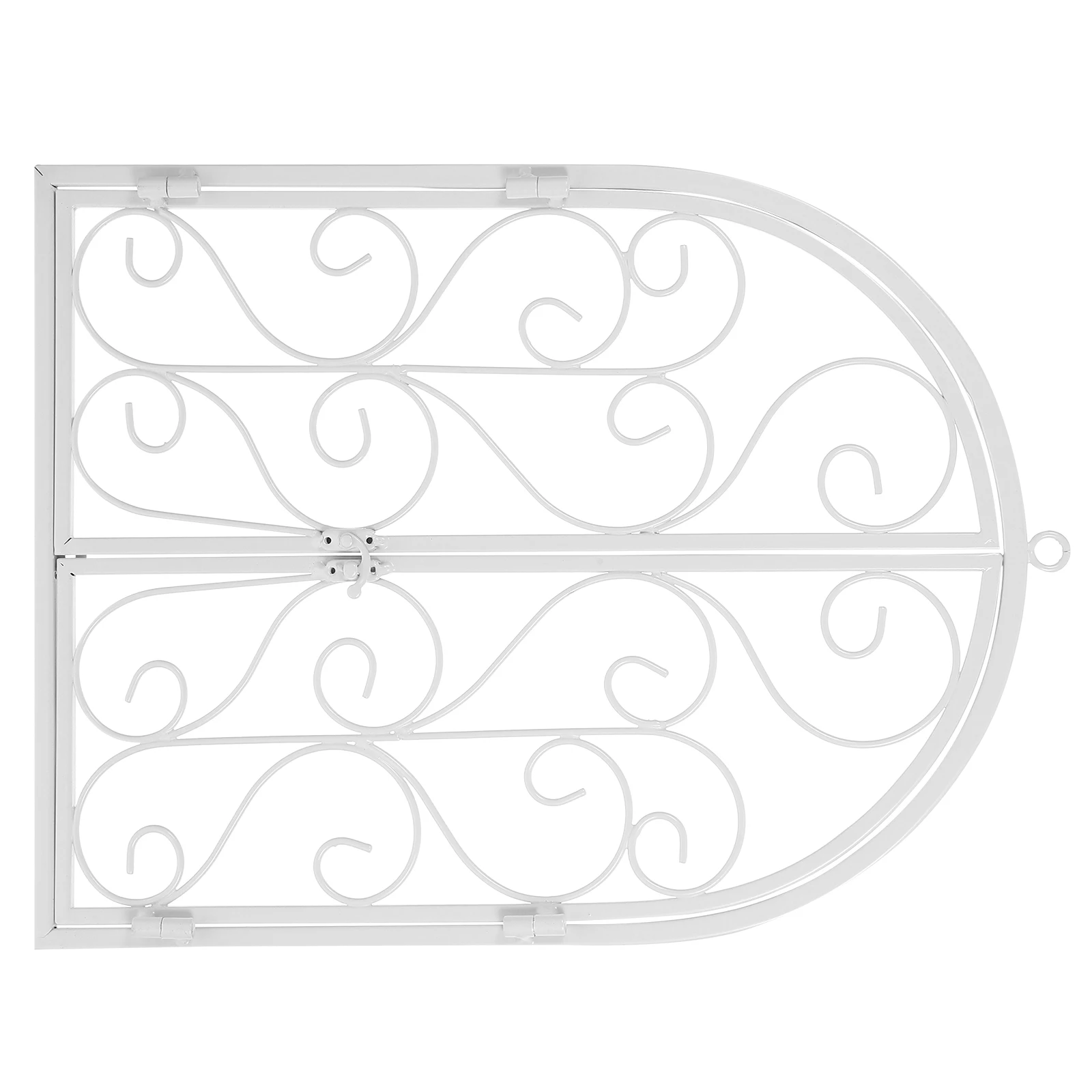 

Wrought Iron Blinds Decoration Windows Farmhouse Wall Art Vintage Fake Faux Pane