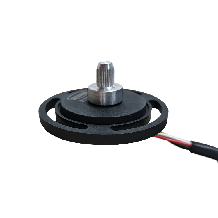

New Design Digital signal Absolute Angle Rotary Encoder Magnetic 8pins Connector PA66+GF30 Housing Flange Mount 15K RPM 4096