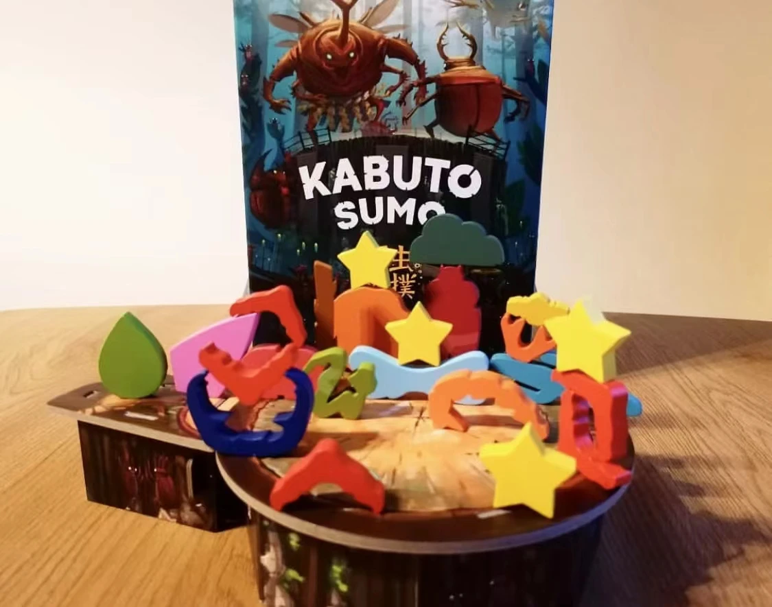 Kabuto Sumo All Stars Board Game, Family and Party, Funny Table Game, Friends Entertainment, Strategy Game, 2-4 Players