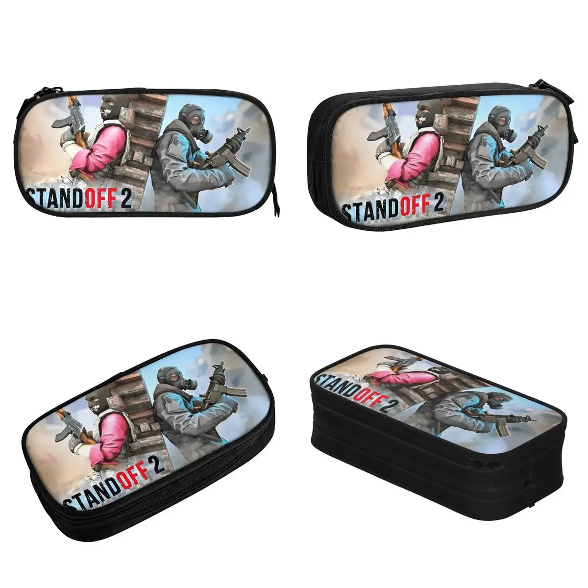 Standoff 2 Game Pencil Case Pencil Pouch Pen Box for Student Large Storage Pencil Bags Office Gift Stationery