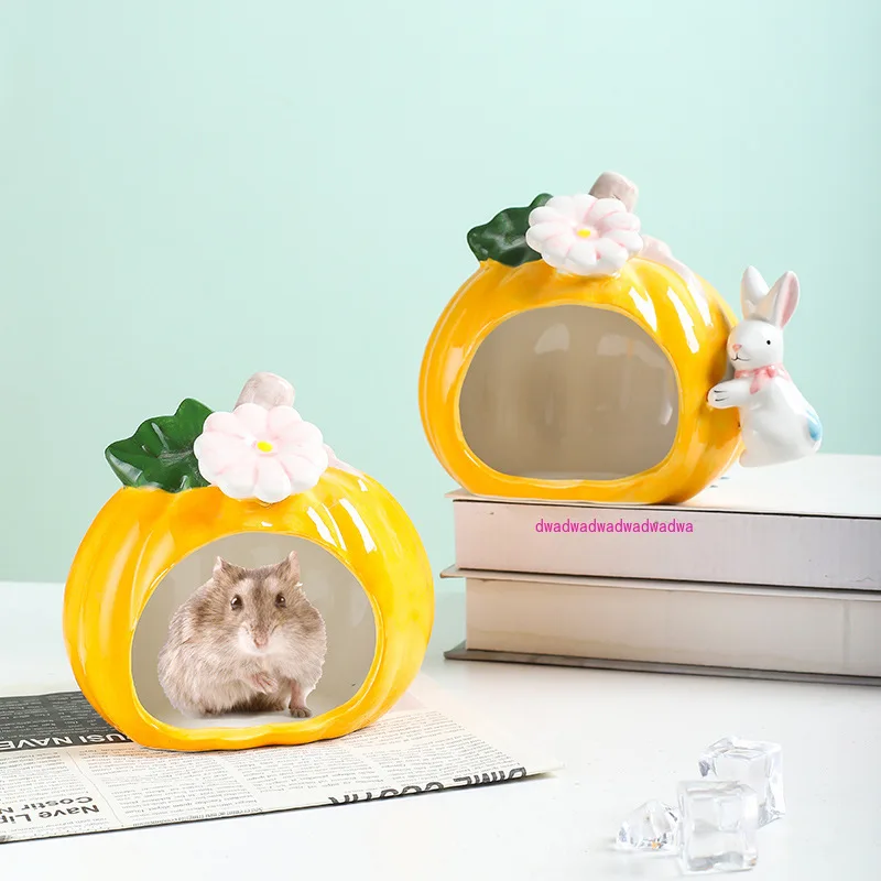 Handmade Ceramics Hamsters House Rat Cage Guinea Pig Bed Small Animals Pet Accessories for Syrian Hamster Thermal Reduction