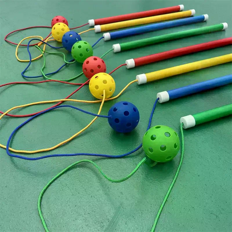 Outdoor Sport Game Bouncy Ball Toys Stick Jumping Ball Sensory Training Toy Toddler Toys Kindergarten Sports Game Supplies