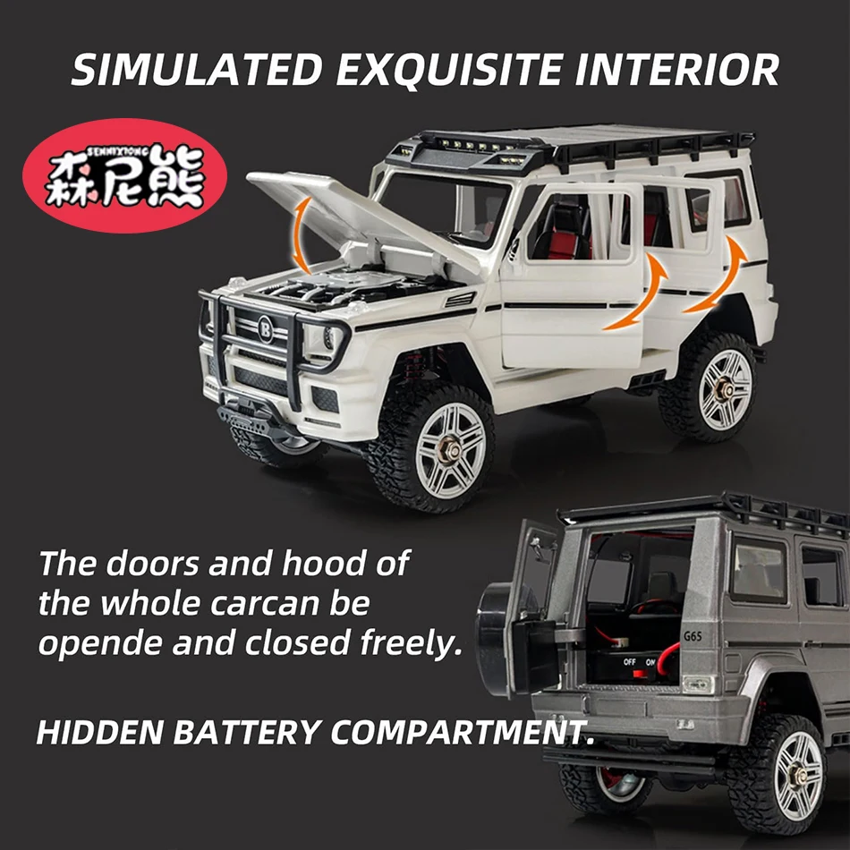 세닉시옹 1:24 4륜구동 RTR RC 합금 오프로드 자동차 전지형 차량 락 크롤러 등반 트럭 컬렉션 모델 장난감 (성인용)