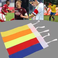 Colorful Anti-off Professional Football Soccer Captain Armband Player Arm Band Adjustable