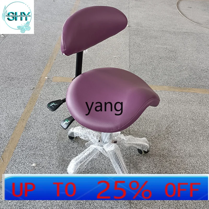 

Lmm Pulley Backrest Rotating Lifting Hair and Nail Beauty Stool Dental Chair