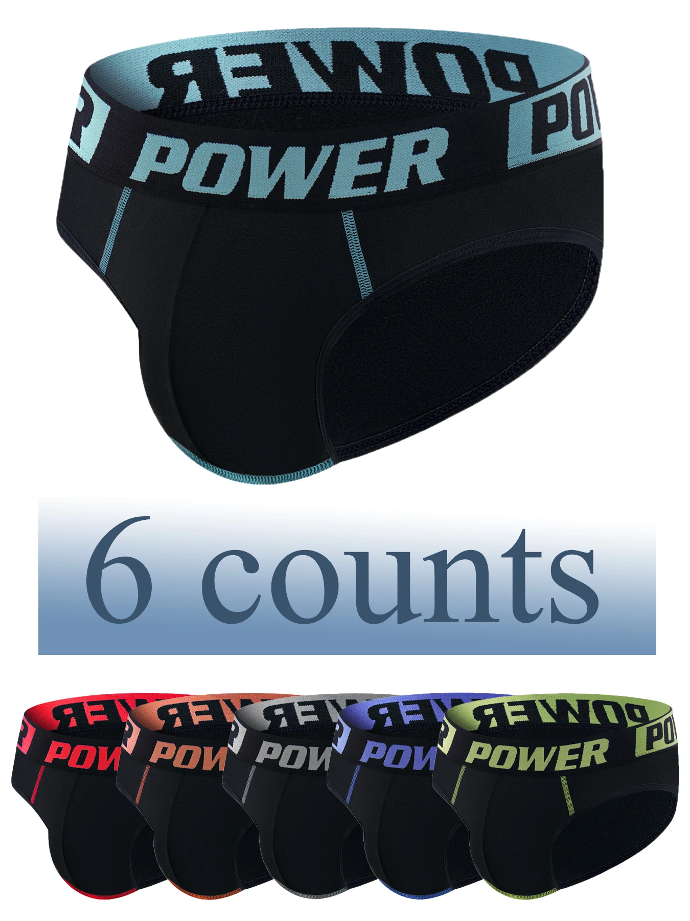 

Новый комплект мужского нижнего белья из 6 предметов с уникальными, модными, удобными и дышащими мужскими треугольными брюками.