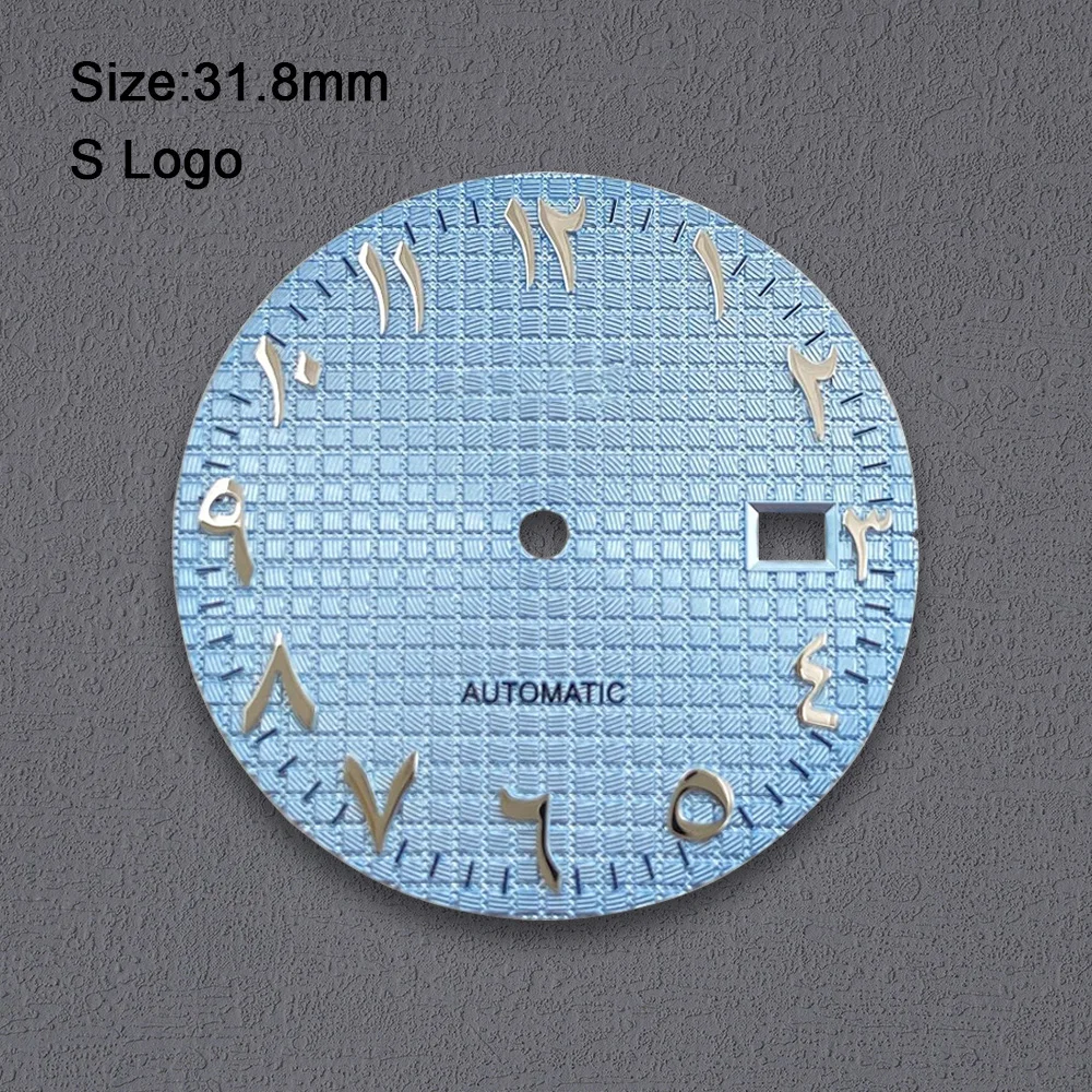 High Quality 31.8mm S Logo Arab Oak Dial Fit NH35/NH36/4R/7S Movement Watch Modification Accessories