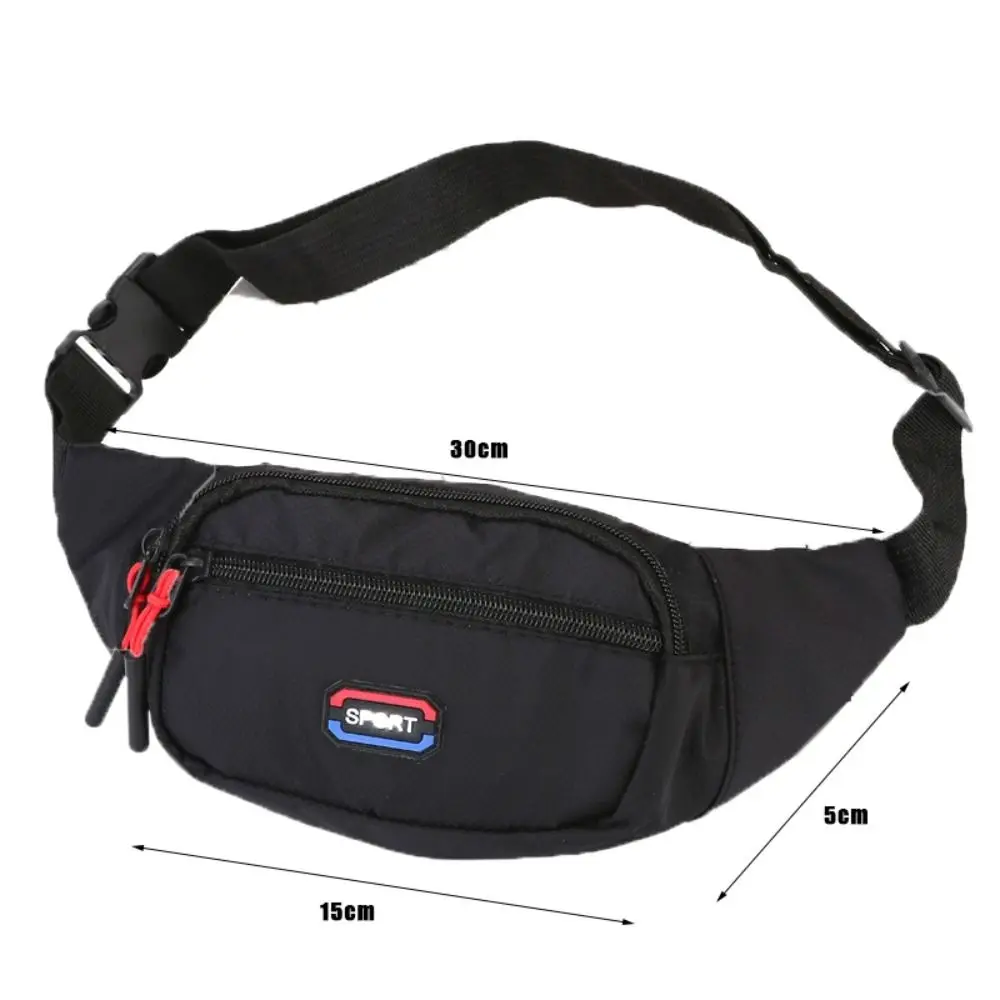 Corrida impermeável cintura sacos, Cintura ajustável, Saco de esportes de grande capacidade, Nylon Multi-Pocket Phone Bag