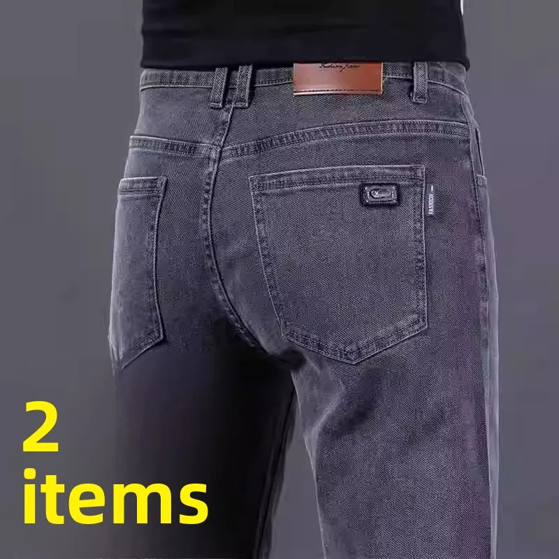 

Американские прямые джинсы в стиле ретро, мужские весенне-осенние строители, износостойкие грязезащитные длинные брюки, повседневные хлопковые брюки