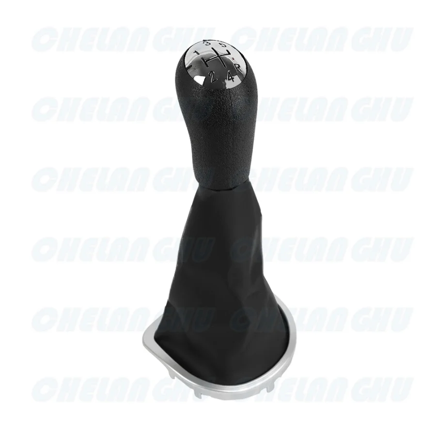 Picture 5: For Renault Clio III 2005 2006 2007 2008 2009 2010 2011 2012 Car-styling 5 Speed Gear Shift Knob With Pu Boot Car accessories