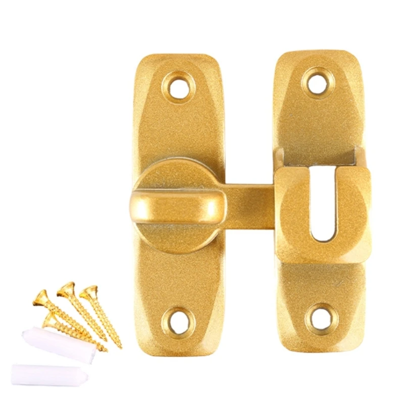  Sturdy Heavy Duty Aluminum Bathroom Lock For 180 And 90 Degree Doors In RVs Campers And Homes Travel Trailer Apartment