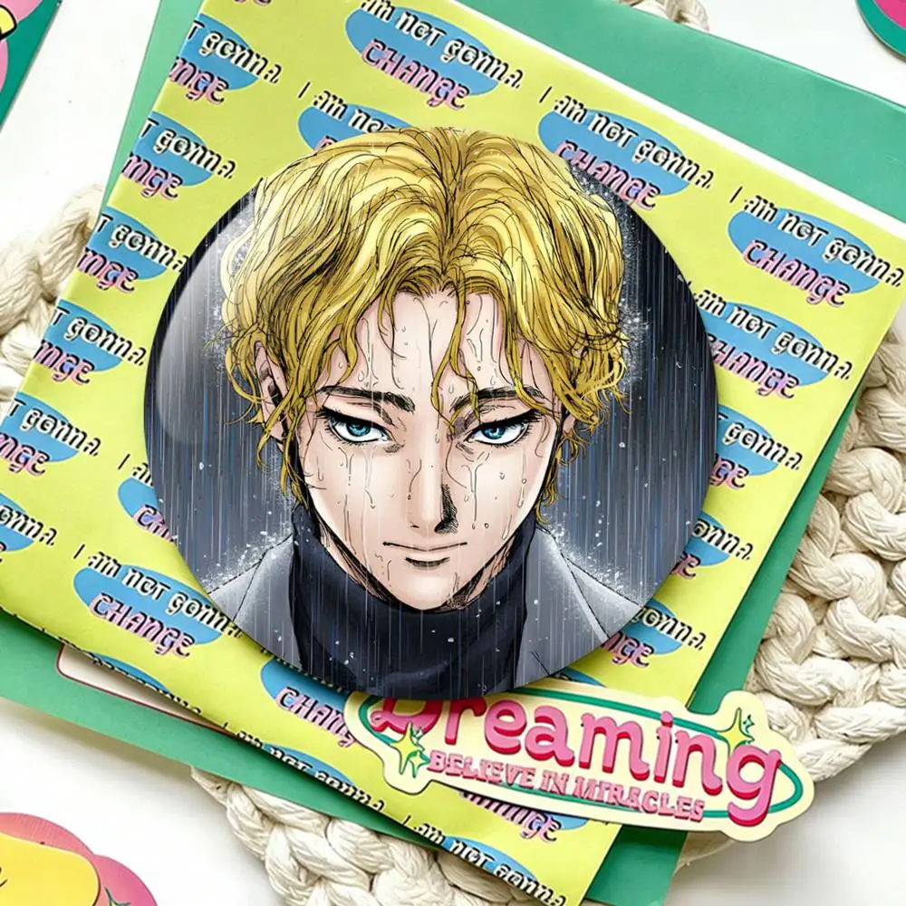 J-Johan L-Liebert M-Monster Badges 25 32 44 58 75 mm Round Fans Collect Friends Gifts Brooch Souvenir