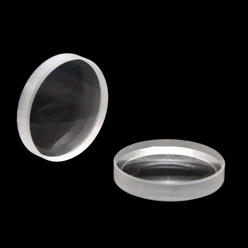 Plano-convex lens Calcium fluoride material Pure white glass High-precision focusing material D25.4mm