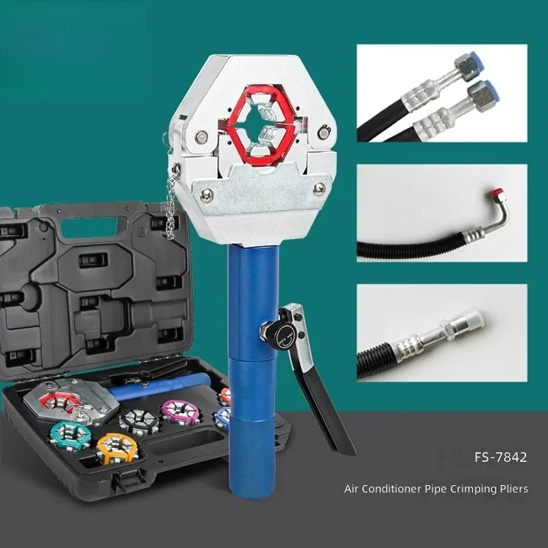 for Automotive Air Conditioning Pipe Pliers Portable Hydraulic Manual Small Cold Pipe Joints Beer Pipe Pliers Hydraulic