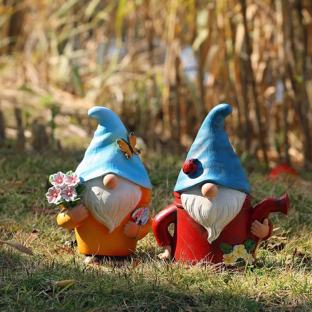 

Смола Гном Гном Цветочный Горшок Симпатичная Декоративная Статуя Гнома Ваза Мультяшный Сад Эльф Горшок Статуэтка Настольный
