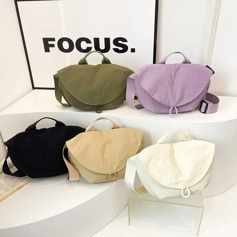 Bild 3: Frauen Umhängetasche Mode Versteckte Magnetische Taste Sport Reiten Taille Tasche Nylon Knödel Schulter Satchel Geeignet für Reisen
