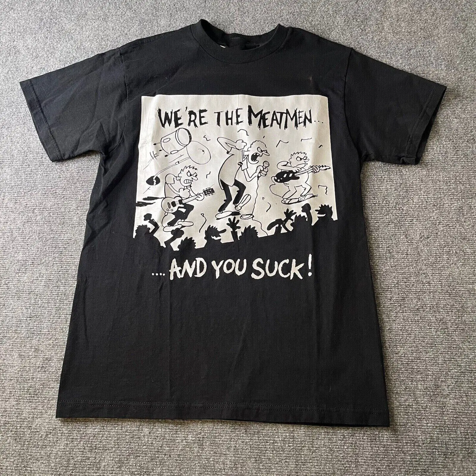 We Are The Meatmen And You Suck Cotton Black Unisex S-234XL T-Shirt ZL001