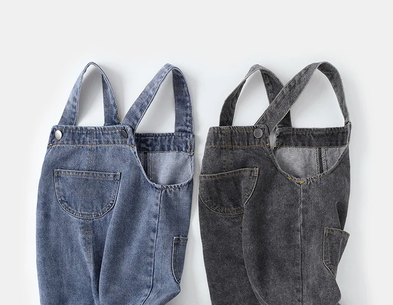 MILANCEL Neue Ankunft Kinder Kleidung Baby Mädchen Jungen Overalls Solide Kurze Stil Kleinkind Denim Overol Overalls – Detail 8
