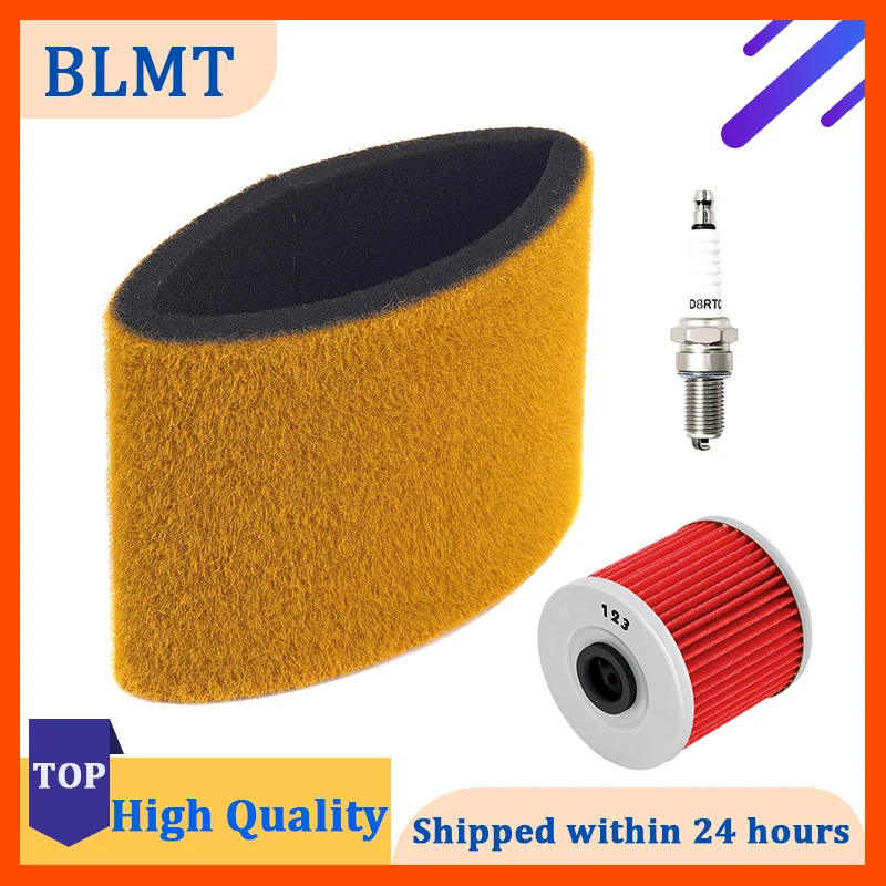 

Motorcycle Intake Air Filter Cleaner & Oil Filter & Spark Plug For KAWASAKI KLF220 Bayou 220 300 1999-2004 KLF250 250 KLF300