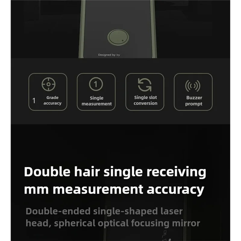 ABGI-Intelligent Digital Laser Tape Measuring Tool Smart Laser Measure 50M LED Display Rechargeable Laser Ruler Rangefinder