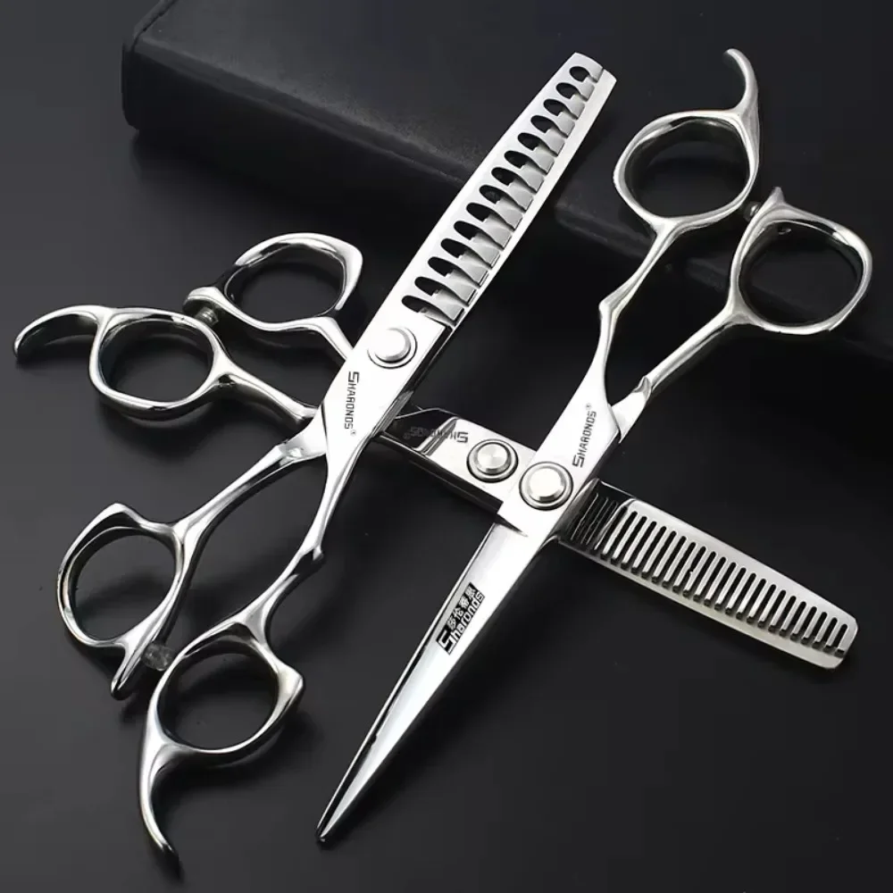 

SHARONDS Professional Hairstylist Hair Clipper Set 6 Inch 440C Japanese Steel Hairdressers Dedicated Shears Hair Cutting Tools