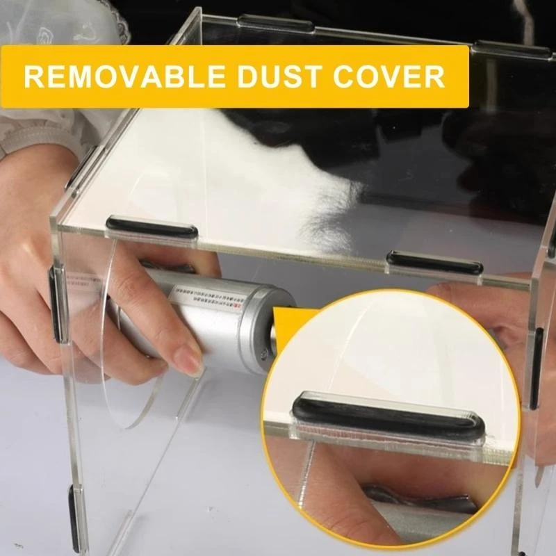 

Efficient Dust Control Solution Home Accessory for Jewelry Making and Woodworking with Clear Acrylic Construction