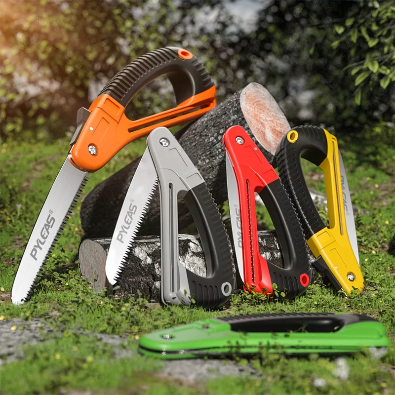 1pc Camping Saw Foldable Portable Secateurs Gardening Pruner 16 Inch Tree Trimmers Garden Tool for Woodworking Folding Hand Saw