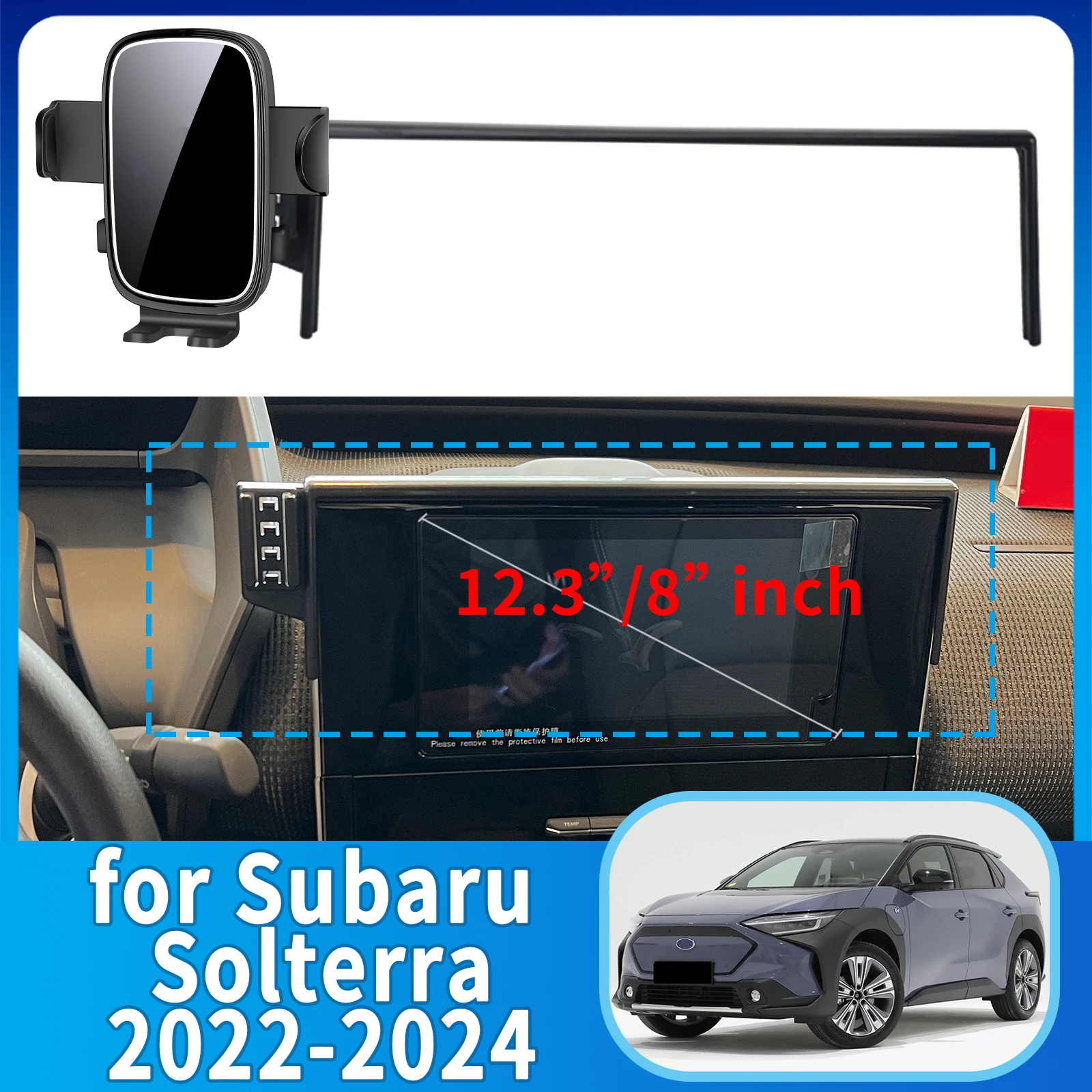 

fit for Subaru Solterra 2022 2023 2024 Phone Holder, Dashboard Screen Mount Bracket Easy Installation​​ Car accessoires