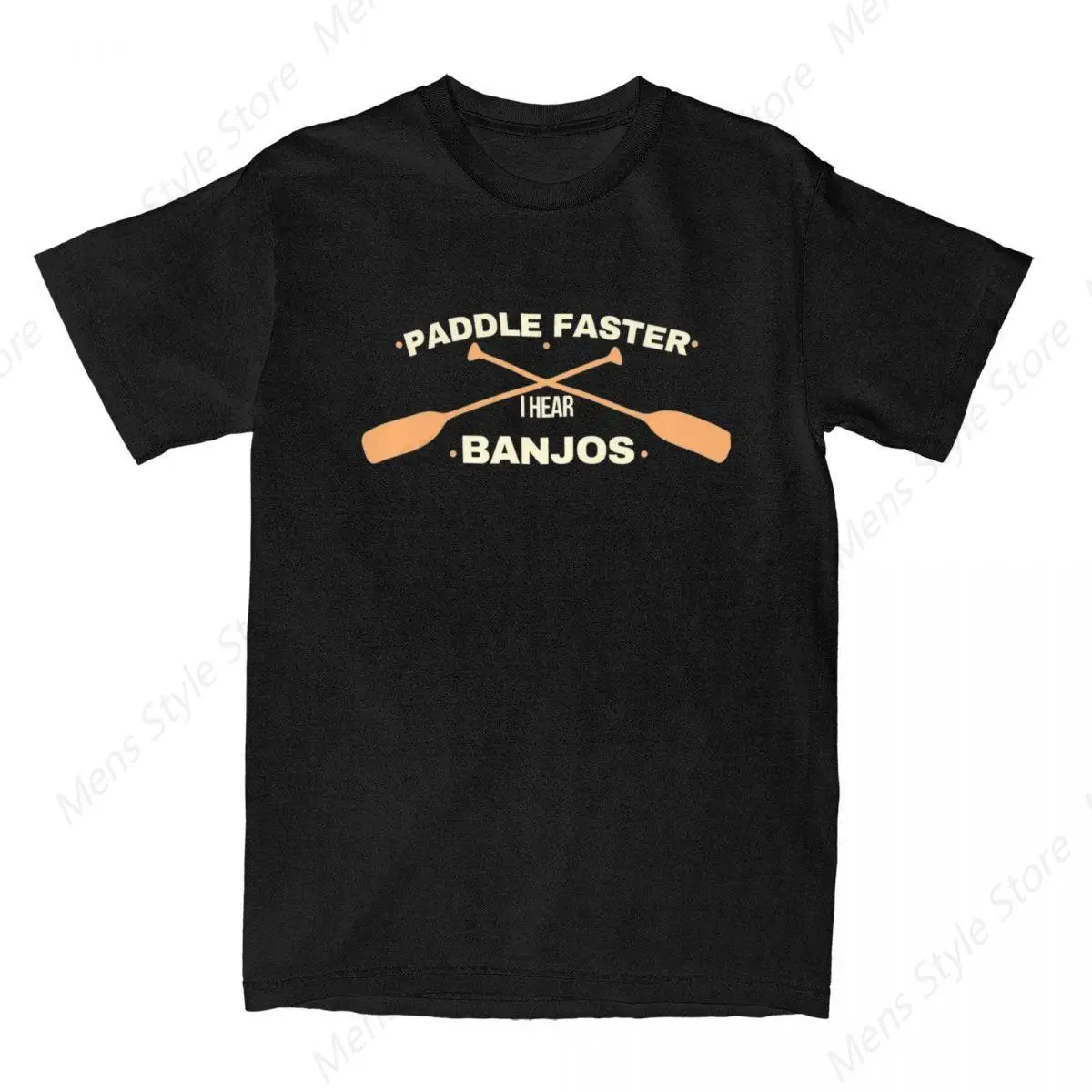 Paddle Faster I Hear Banjos Men Women's T Shirt Paddleboarding Accessories Amazing Tee Shirt T-Shirt Pure Cotton Summer Clothing