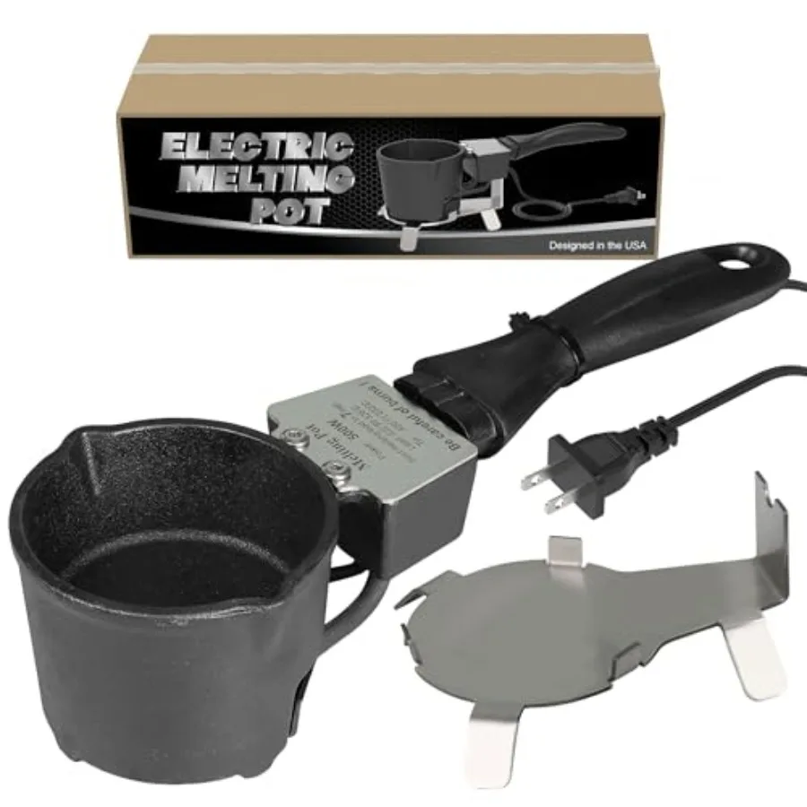 

5 lbs Electric Lead Melting Pot with Long Handle Pouring Spout 750 Max Ideal for Fishing Sinkers Bullet Casting and DIY Metal C