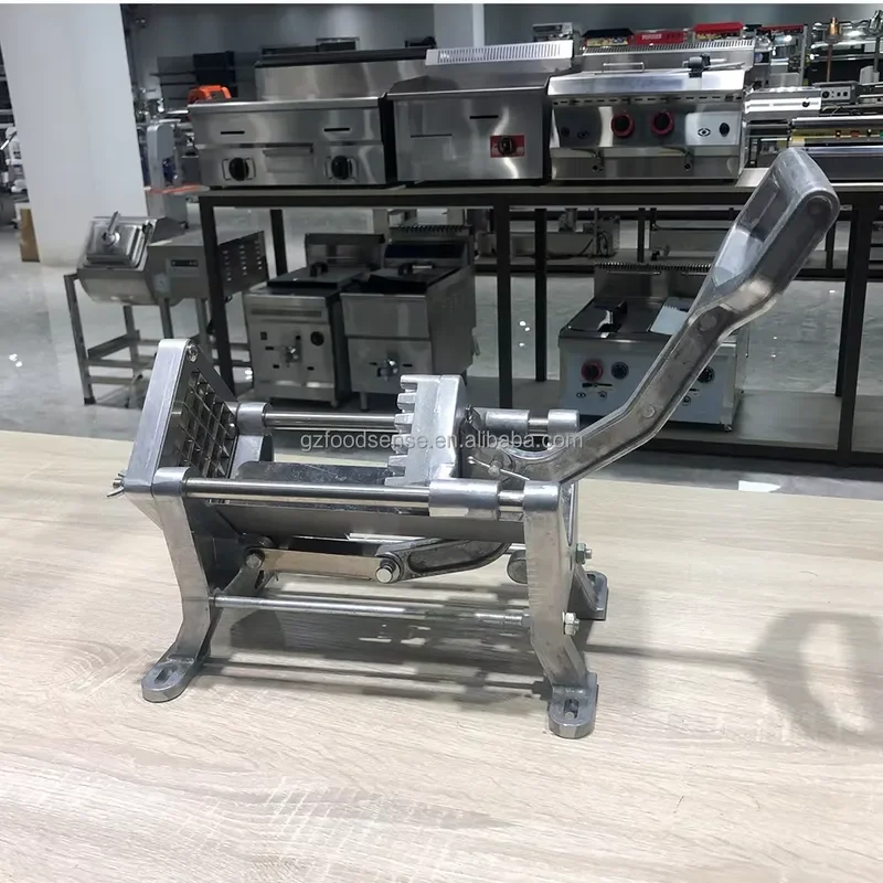Manual Potato Chipper 3 Blades Vegetable Cutter 8mm 10mm 12mm Slicer for Fruit Kitchen Tool Handheld French Fry Maker Device
