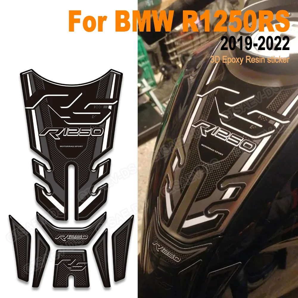 

3D Epoxy Resin Tank Pad Sticker Motorcycle Tank Protection Decal For R 1250 RS R1250RS 2019 2020 2021 2022