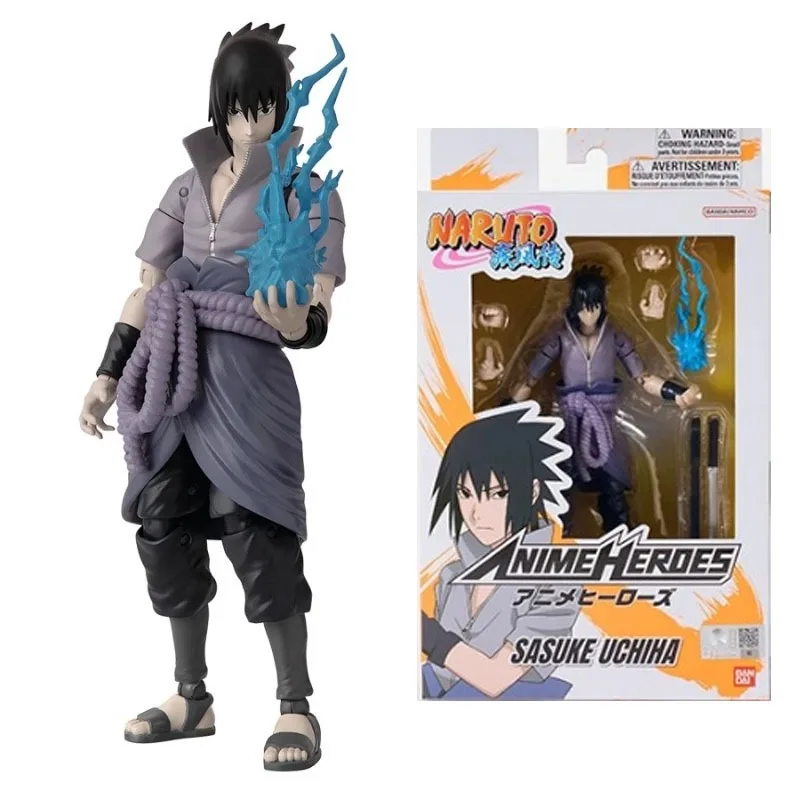 BANDAI originale NARUTO Uzumaki Naruto Hatake Kakashi Uchiha Sasuke giunti mobili Anime Action Figures giocattoli per ragazzi ragazze regalo