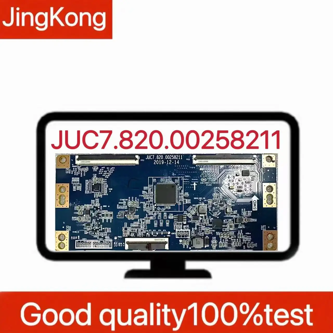 Nueva placa lógica original JUC7.820.00258211 placa lógica 4k puerto suave prueba de 100%