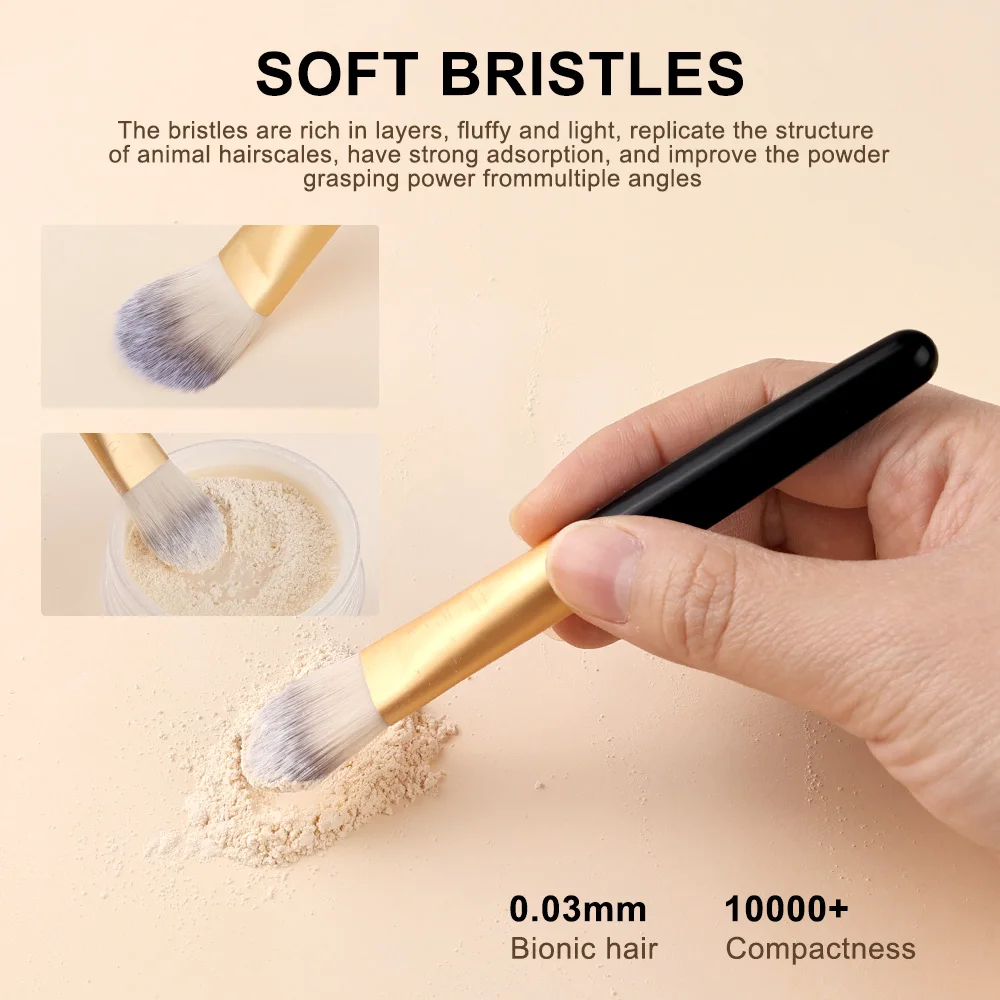 Conjunto de pincéis de maquiagem 20 pçs macio macio sombra pincéis de maquiagem fundação sombra corretivo escova feminino rosto base ferramenta 3pc puff, rack