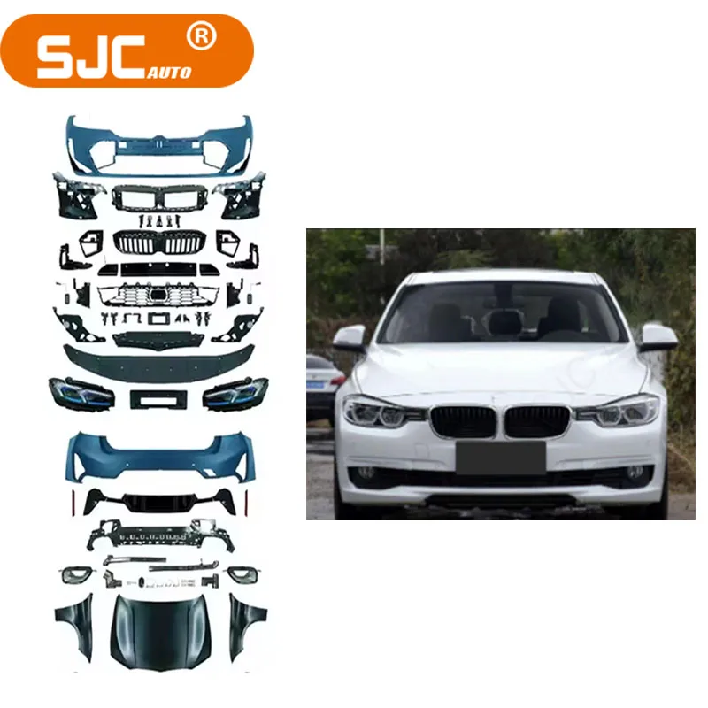 

SJC Car Parts Bodykit for 3 Series F30 Upgraded to G20 Style Body Kit Front and Rear Bumper Taillights Full Set for