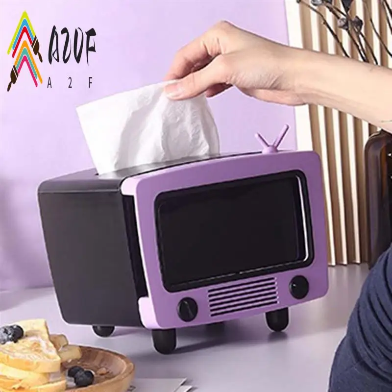 

A20F-TV коробка для салфеток, многофункциональный креативный держатель для салфеток с слотом для сотового телефона, украшение, держатель для салфеток для дома