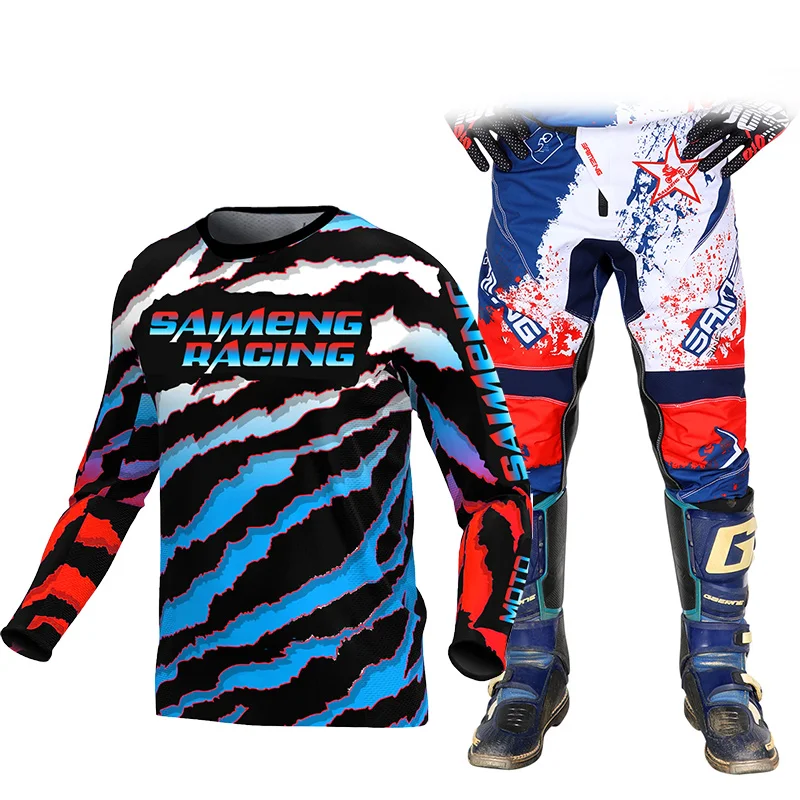 

Off road motorcycle set Men and women's motocross jersey and pant MX Enduro racing suit DH ATV BMX customized Combo