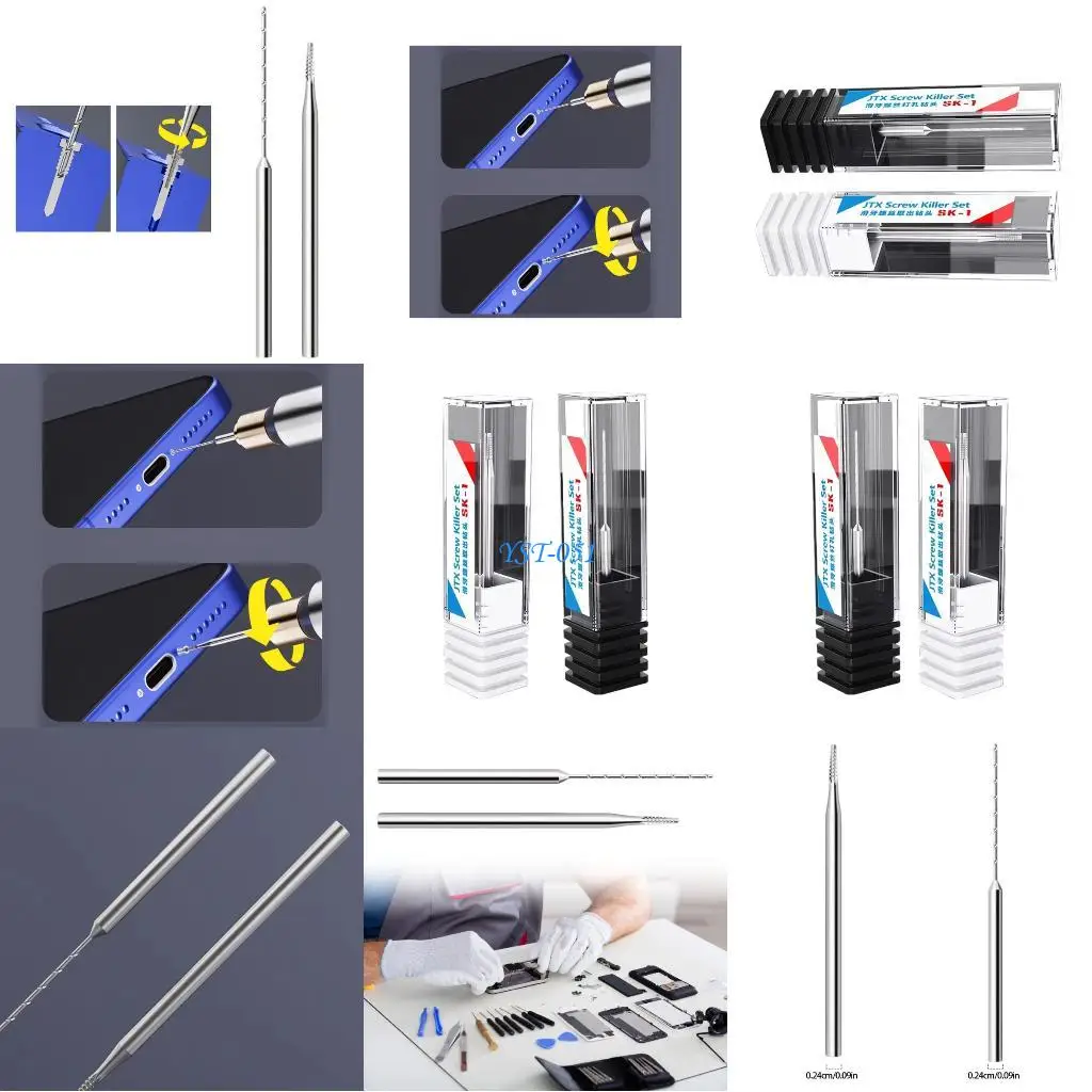 

E15A Engineered Reverse Drill Bits Set For Broken Fastener Removal Tasks